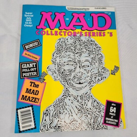 Mad Magazine Super Special July 1993, Collector's Series #5 With Poster Rare NM‎ - Picture 1 of 6
